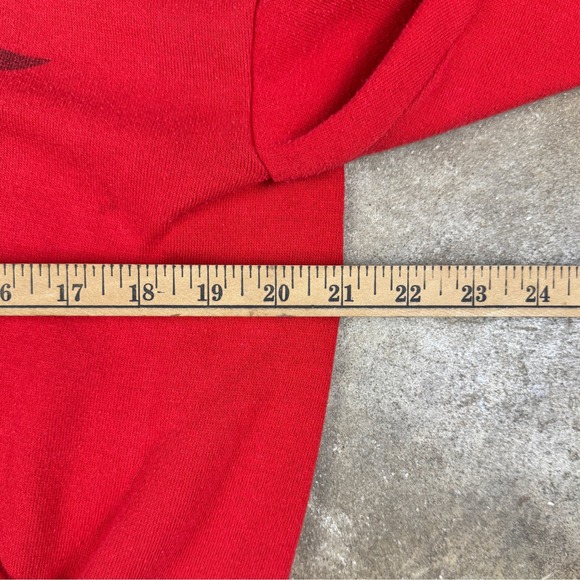 Vintage 70s/80s Lake County Yacht Club‎ Hoodie Red Men's Medium USA Sportswear - Picture 9 of 11